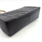 Chanel Quilted Diana Flap Lambskin Black Shoulder Bag Gold — view 7