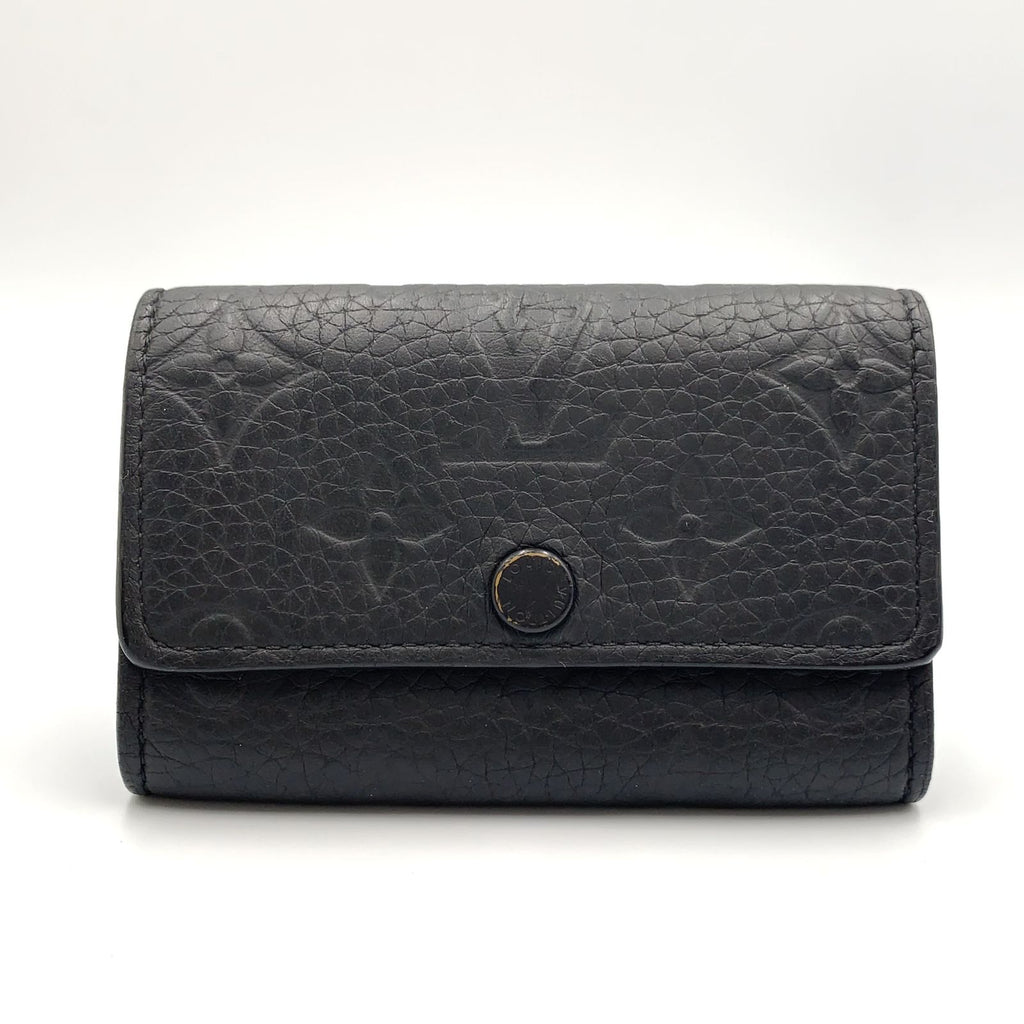 Louis Vuitton Multicles 6 Enabled Taurillon Leather Black Key Case Silver Key