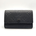 Louis Vuitton Multicles 6 Enabled Taurillon Leather Black Key Case Silver Key