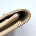 Louis Vuitton Azur Portefeuille Emily Leather White Bifold Wallet Gold — view 6