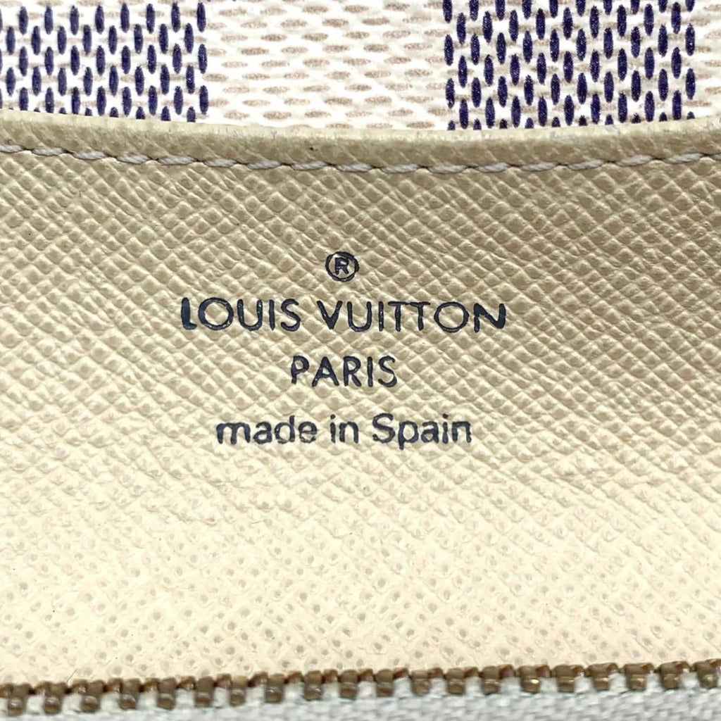 Louis Vuitton Azur Portefeuille Emily Leather White Bifold Wallet Gold — view 4