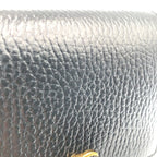 Gucci GG Marmont Bifold Wallet Leather Canvas Black Beige Gold — view 7