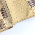 Louis Vuitton Azur Portefeuille Emily Leather White Bifold Wallet Gold — view 8