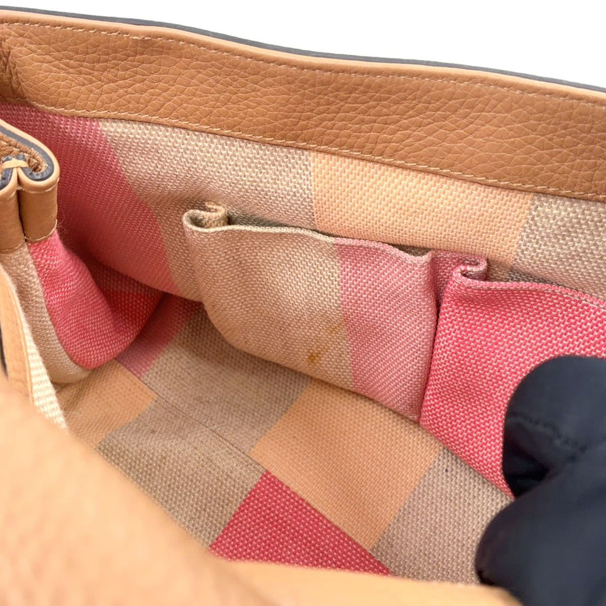 Gucci Bamboo Shoulder Bag Leather Beige Silver — view 5