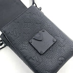 Louis Vuitton S Lock Vertical Wearable Wallet Leather Black Shoulder Bag — view 8