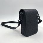 Louis Vuitton S Lock Vertical Wearable Wallet Leather Black Shoulder Bag — view 2