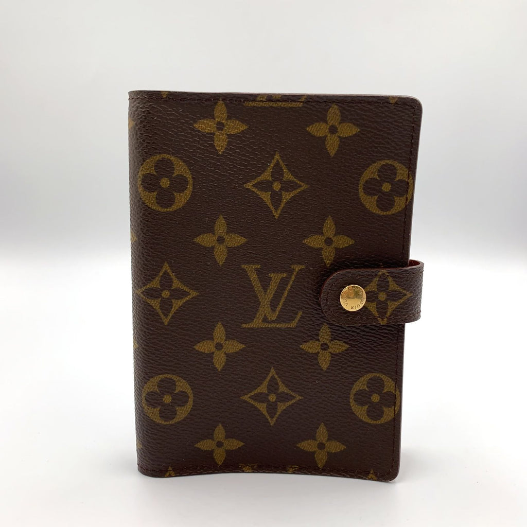 Louis Vuitton Agenda PM Leather Brown Cover Gold