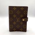Louis Vuitton Agenda PM Leather Brown Cover Gold