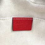 Gucci Soho Small Disco Interlocking G Leather Red Shoulder Bag Gold — view 4