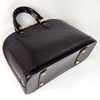 Louis Vuitton Alma PM Handbag Patent Leather Monogram Vernis Amarante — view 2
