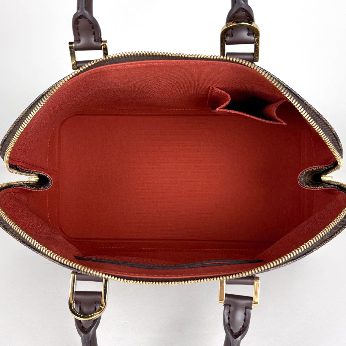 Louis Vuitton Alma Handbag Damier Brown — view 7