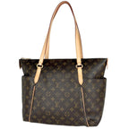 Louis Vuitton Totally MM Tote Shoulder Bag Monogram Brown