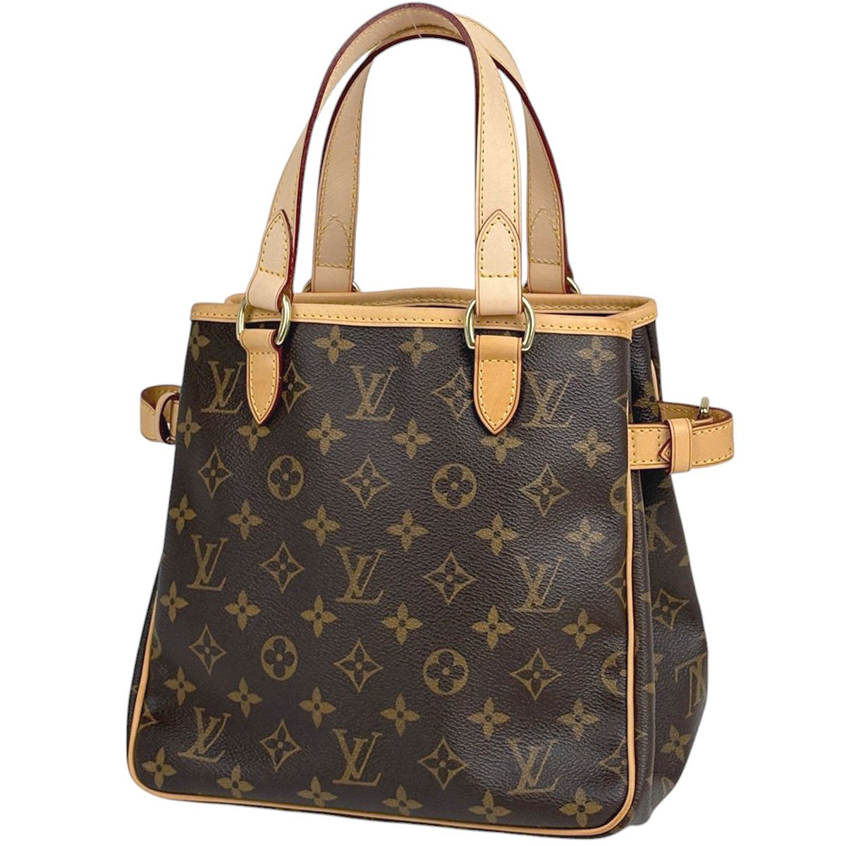 Louis Vuitton Batignolles Tote Handle Handbag Monogram Brown