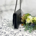 Chanel Chain Wallet Black Quilted Shoulder Bag — view 8