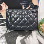 Chanel Chain Wallet Black Quilted Shoulder Bag — view 4