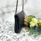 Chanel Chain Wallet Black Quilted Shoulder Bag — view 7
