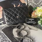 Chanel Chain Wallet Black Quilted Shoulder Bag