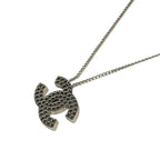 Chanel Necklace Silver CC Logo Perforated — view 3