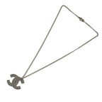 Chanel Necklace Silver CC Logo Perforated — view 2