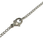Chanel Necklace Silver CC Logo Perforated — view 4
