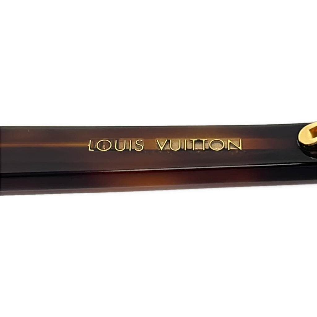 Louis Vuitton Sunglasses My Monogram Fame Rectangle Dark Brown Gold Eyewear — view 4