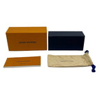 Louis Vuitton Sunglasses My Monogram Fame Rectangle Dark Brown Gold Eyewear — view 6