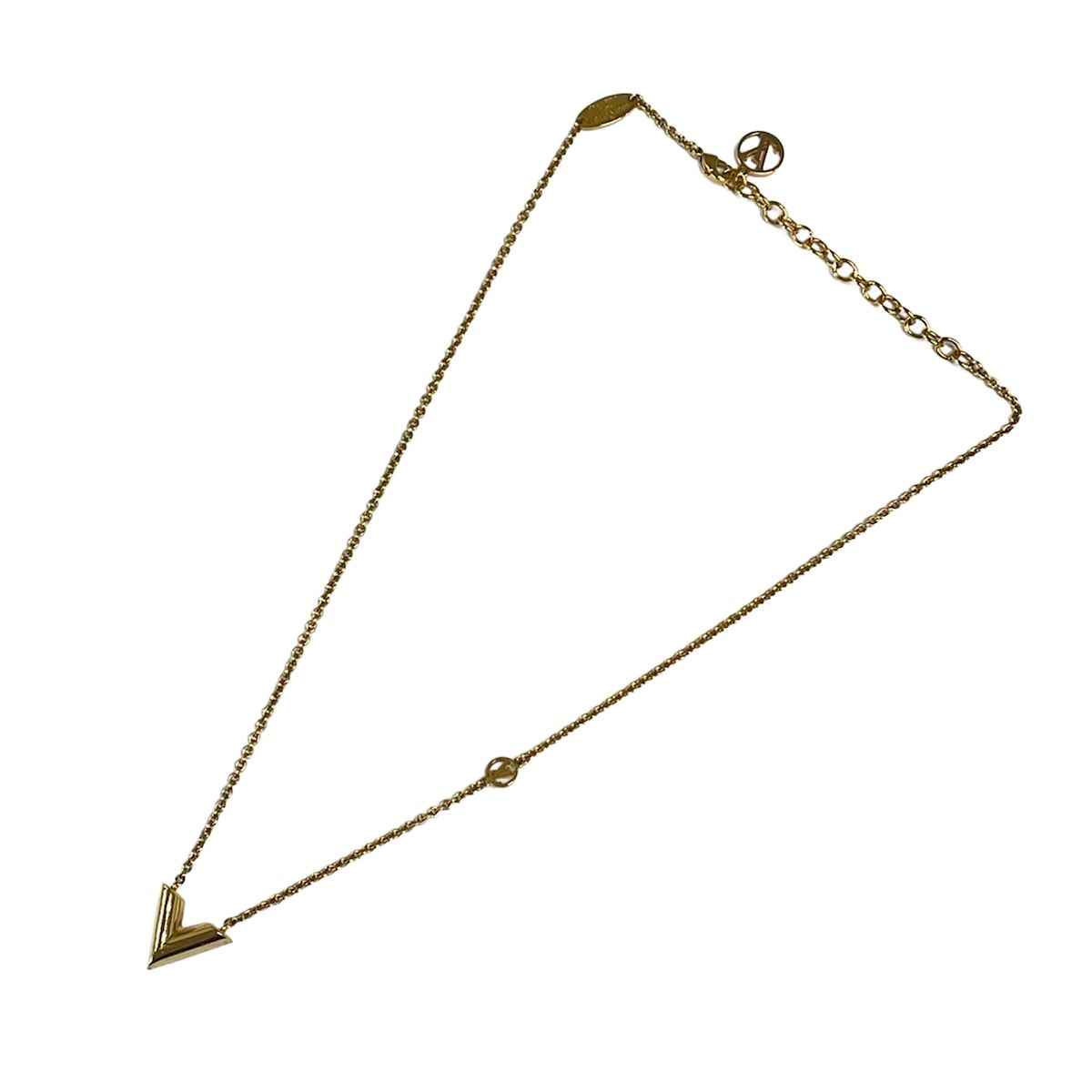 Louis Vuitton Necklace Essential V Gold — view 2