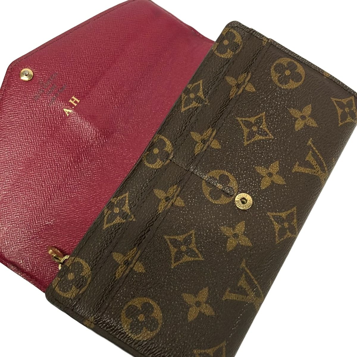Louis Vuitton Wallet Monogram Portefeuille Sarah Fuchsia — view 3