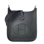 Hermes Shoulder Bag Evelyne TPM Amazone Black Silver