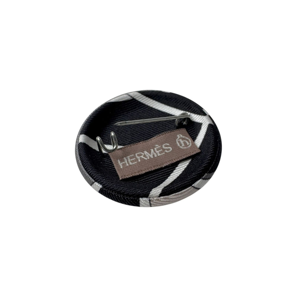 Hermes Petit H Silk Brooch — view 7
