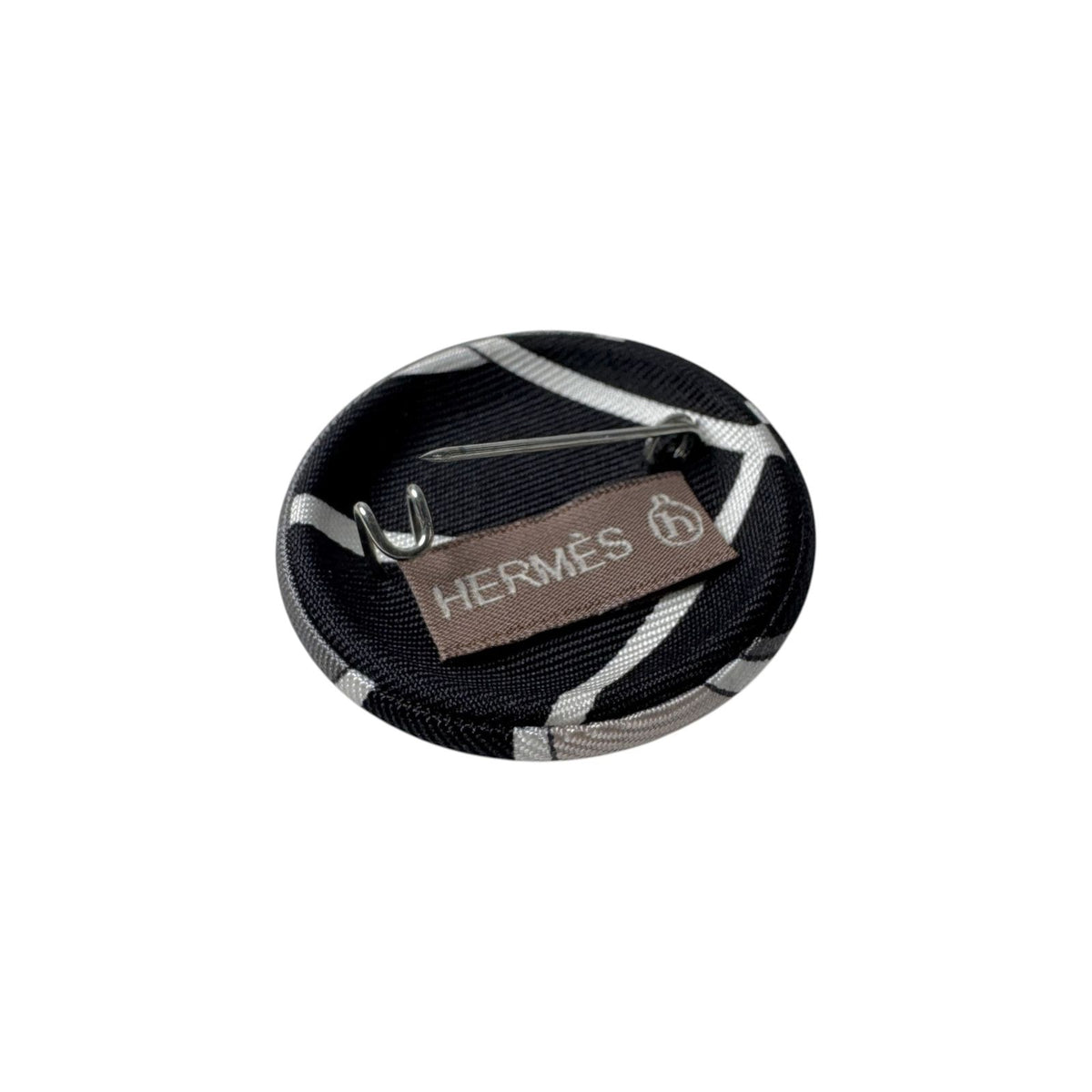Hermes Petit H Silk Brooch — view 7
