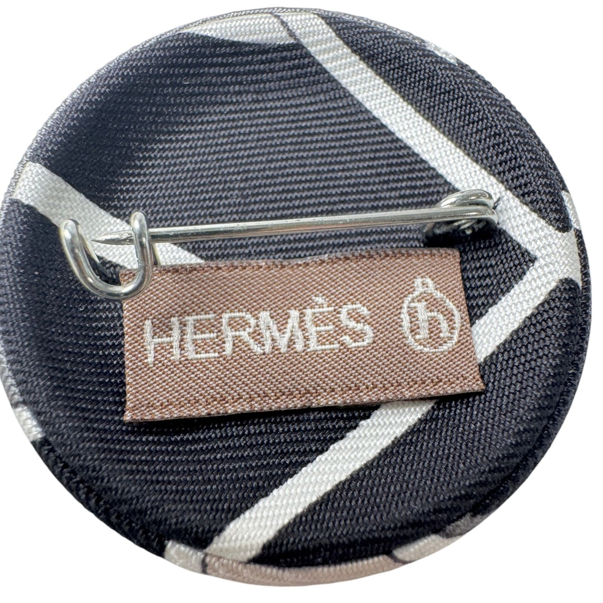 Hermes Petit H Silk Brooch — view 8