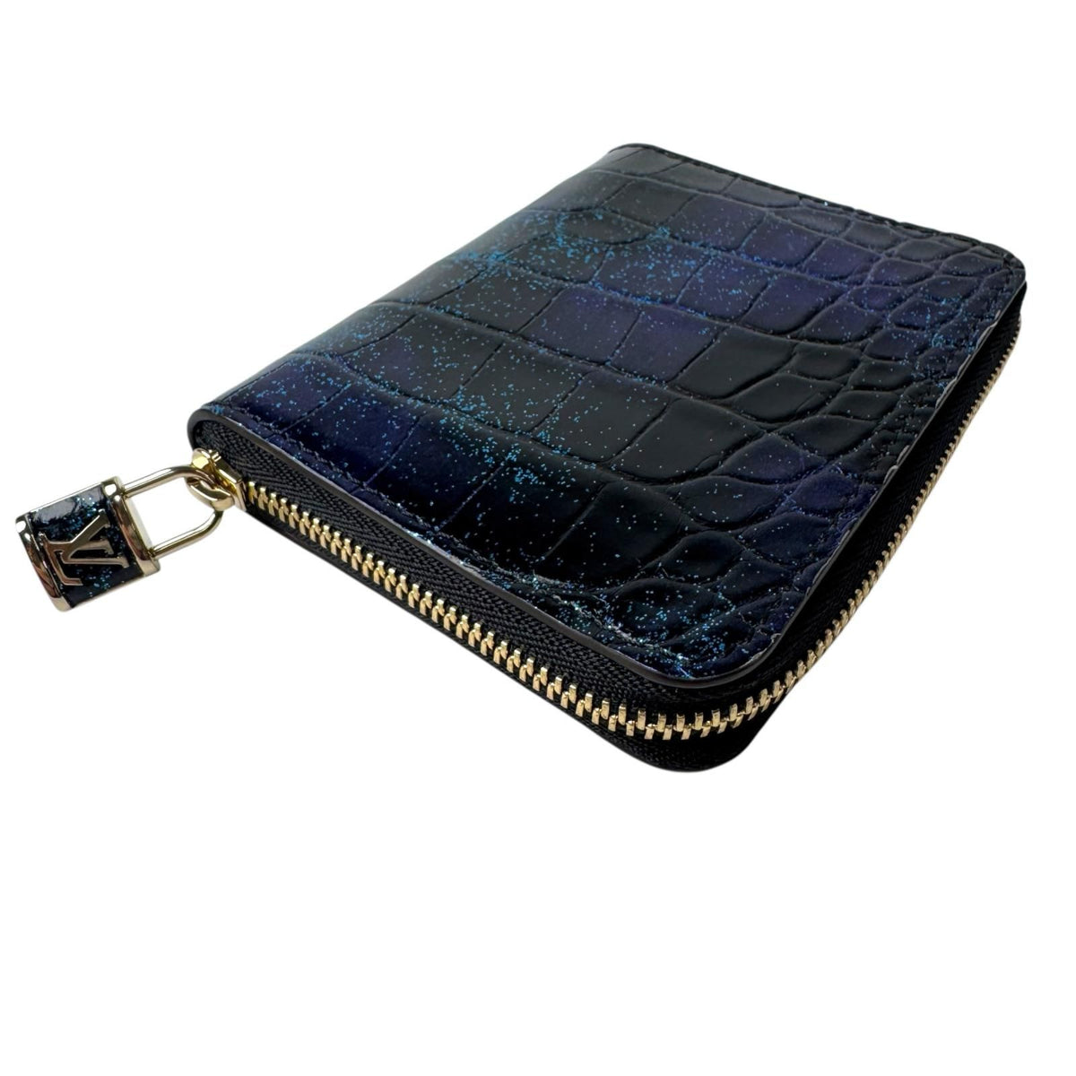 Louis Vuitton Zippy Coin Purse Crocodile Cosmic Blue — view 8