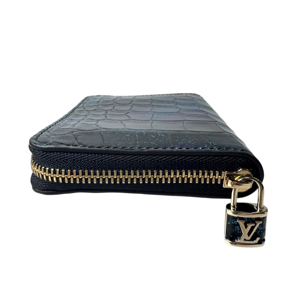 Louis Vuitton Zippy Coin Purse Crocodile Cosmic Blue — view 3