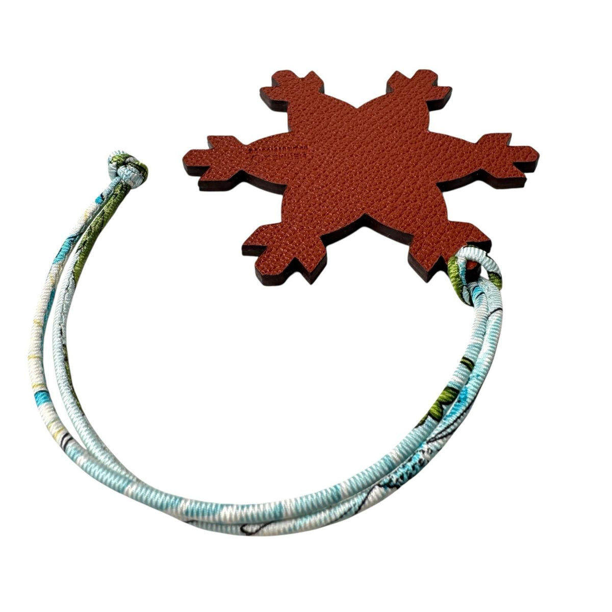 Hermes Petit H Charm Snowflake Reversible Keychain — view 3