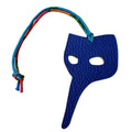 Hermes Petit H Charm Kamen Mask Blue Yellow Keychain