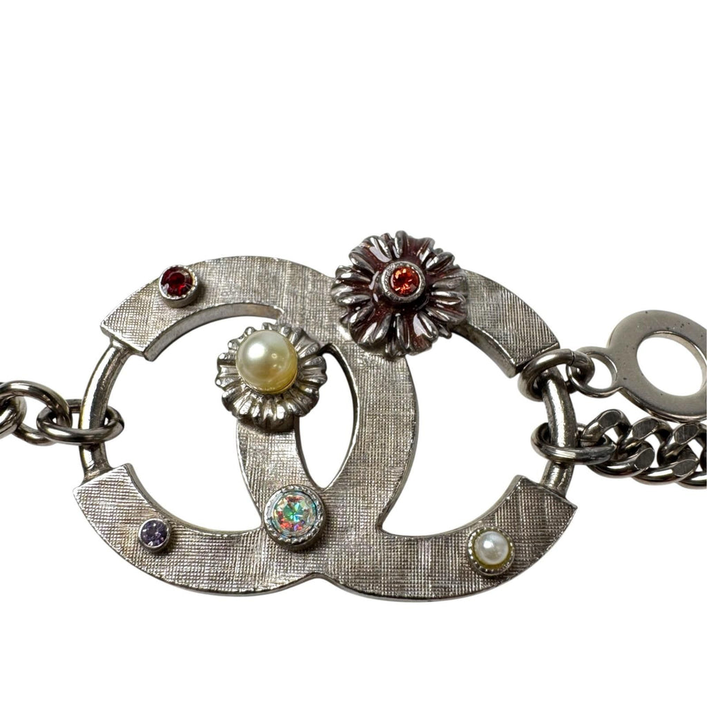 Chanel 05P Floral Chain Belt Necklace 2-Way CC Logo — view 7