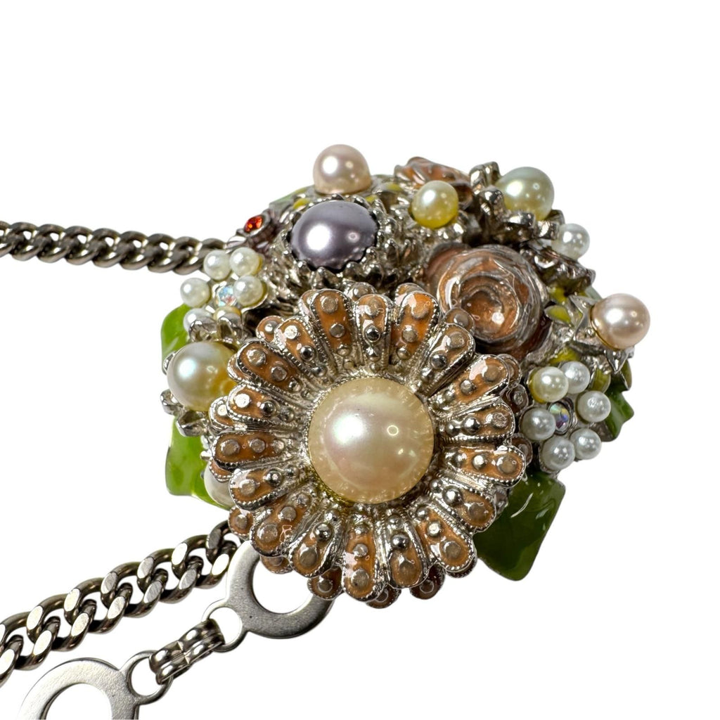 Chanel 05P Floral Chain Belt Necklace 2-Way CC Logo — view 5