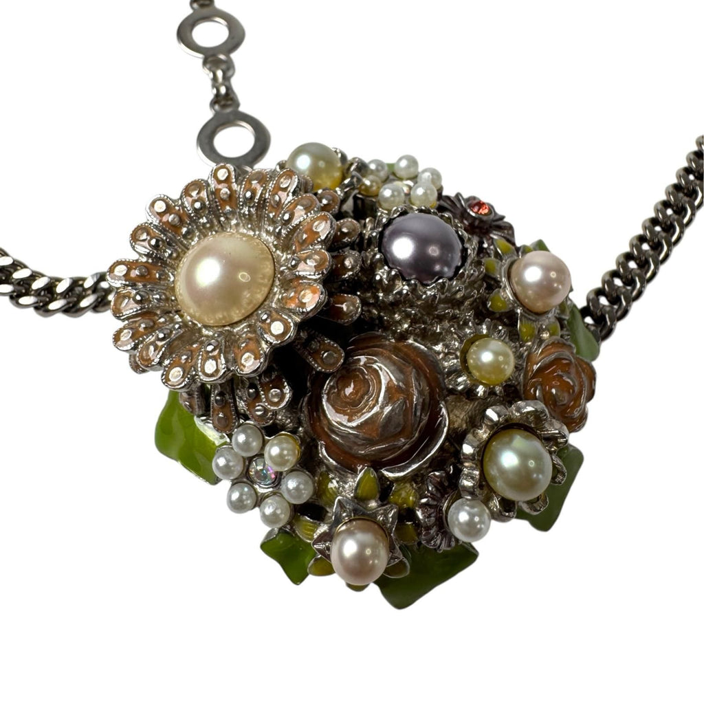 Chanel 05P Floral Chain Belt Necklace 2-Way CC Logo — view 4