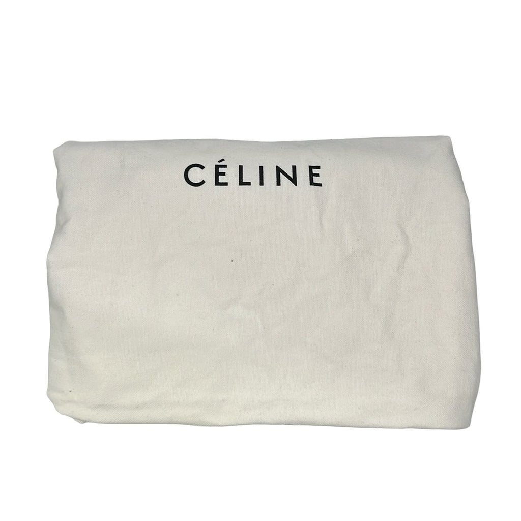 Celine Tote Bag Small Fold Cabas Gray Beige Leather — view 8
