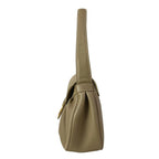 Celine Shoulder Bag Medium Polly Gray Beige Leather — view 4