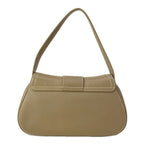 Celine Shoulder Bag Medium Polly Gray Beige Leather — view 3
