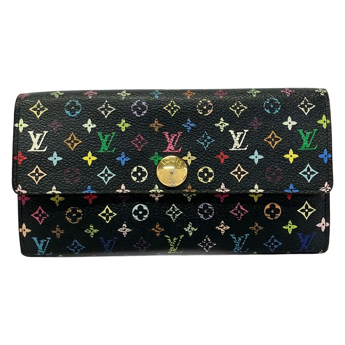 Louis Vuitton Wallet Monogram Multicolor Portefeuille Sarah Grenat