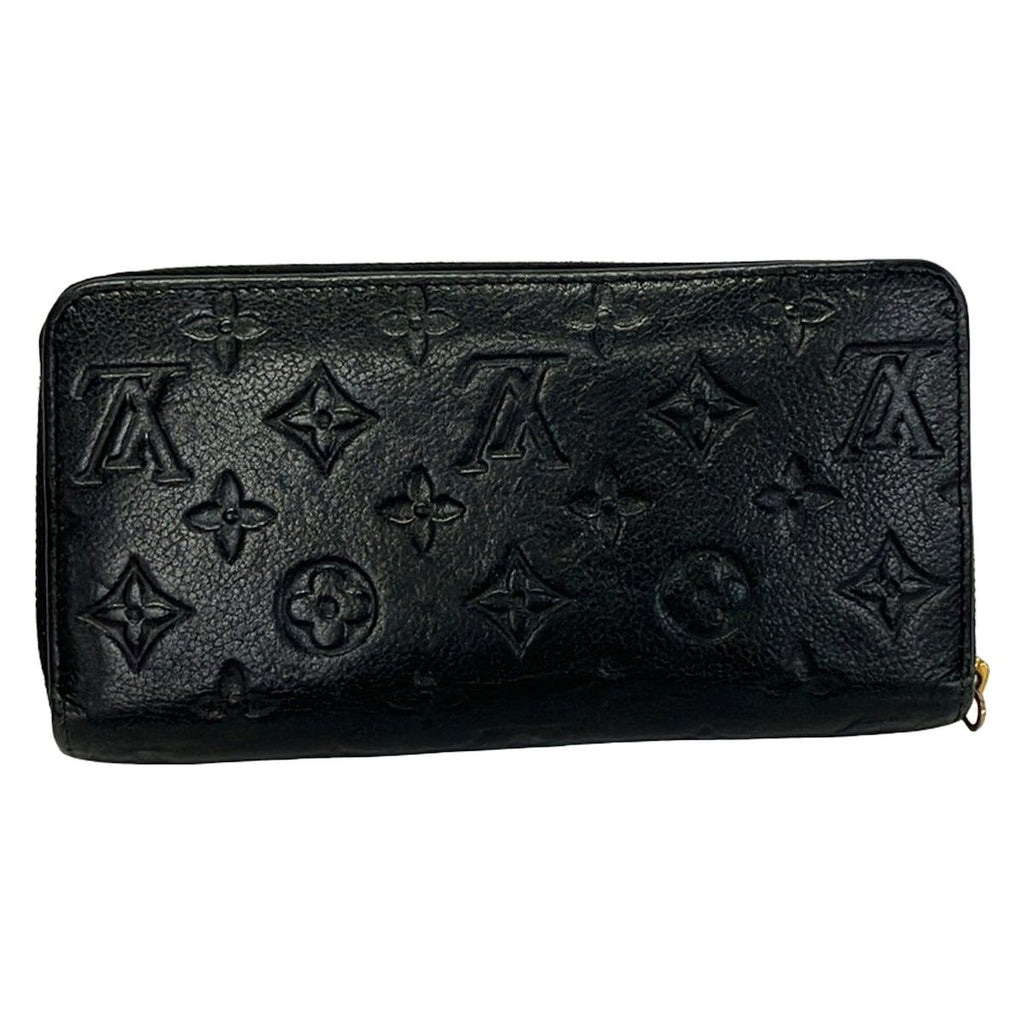 Louis Vuitton Wallet Monogram Empreinte Zippy Noir Leather — view 2