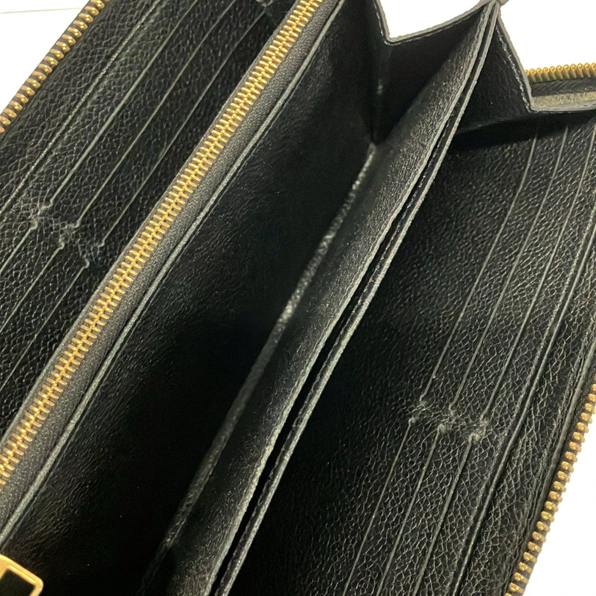 Louis Vuitton Wallet Monogram Empreinte Zippy Noir Leather — view 3