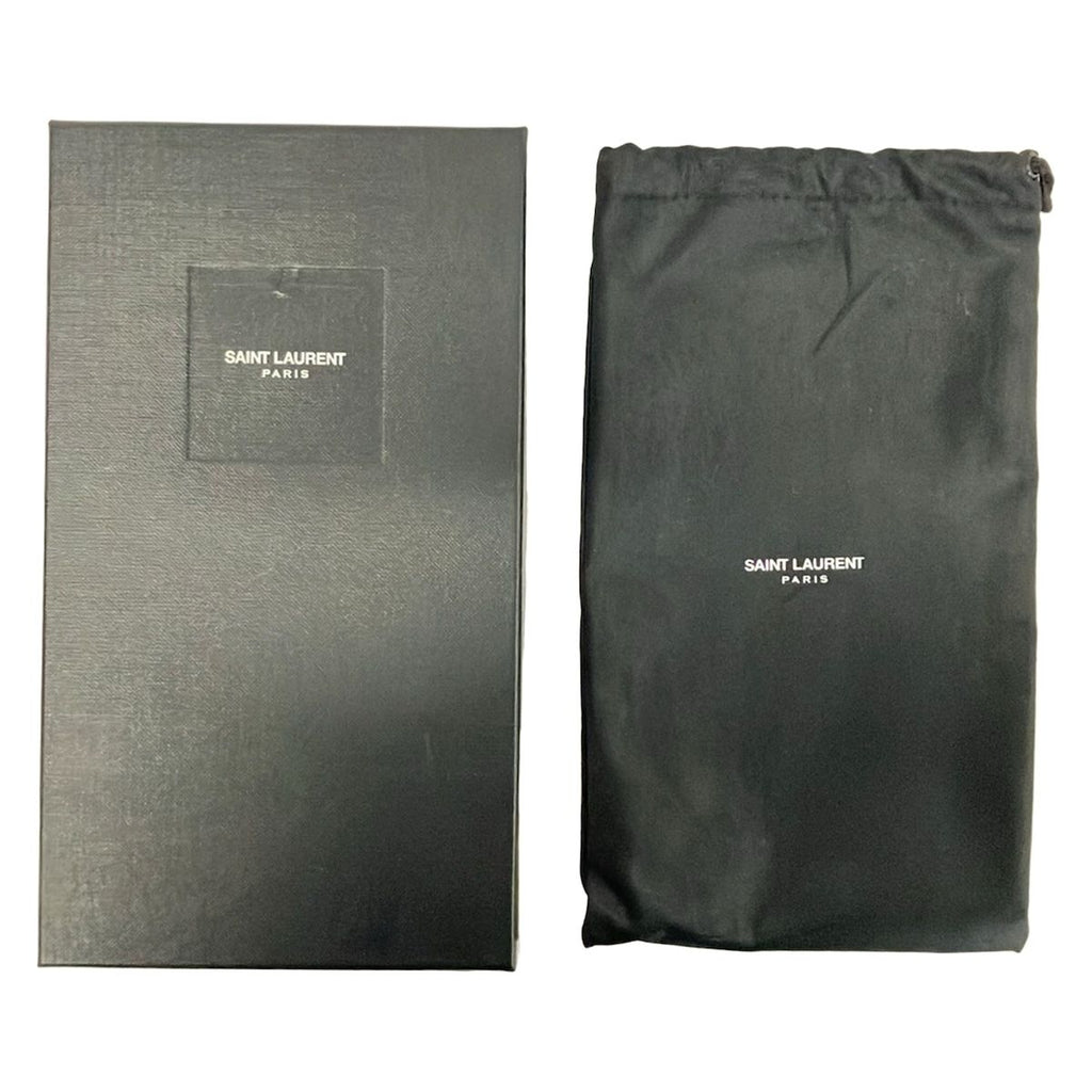 Saint Laurent Paris Wallet Monogram Full Zip Black Gold Zip Around — view 6