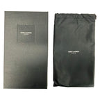 Saint Laurent Paris Wallet Monogram Full Zip Black Gold Zip Around — view 6