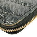 Saint Laurent Paris Wallet Monogram Full Zip Black Gold Zip Around — view 7