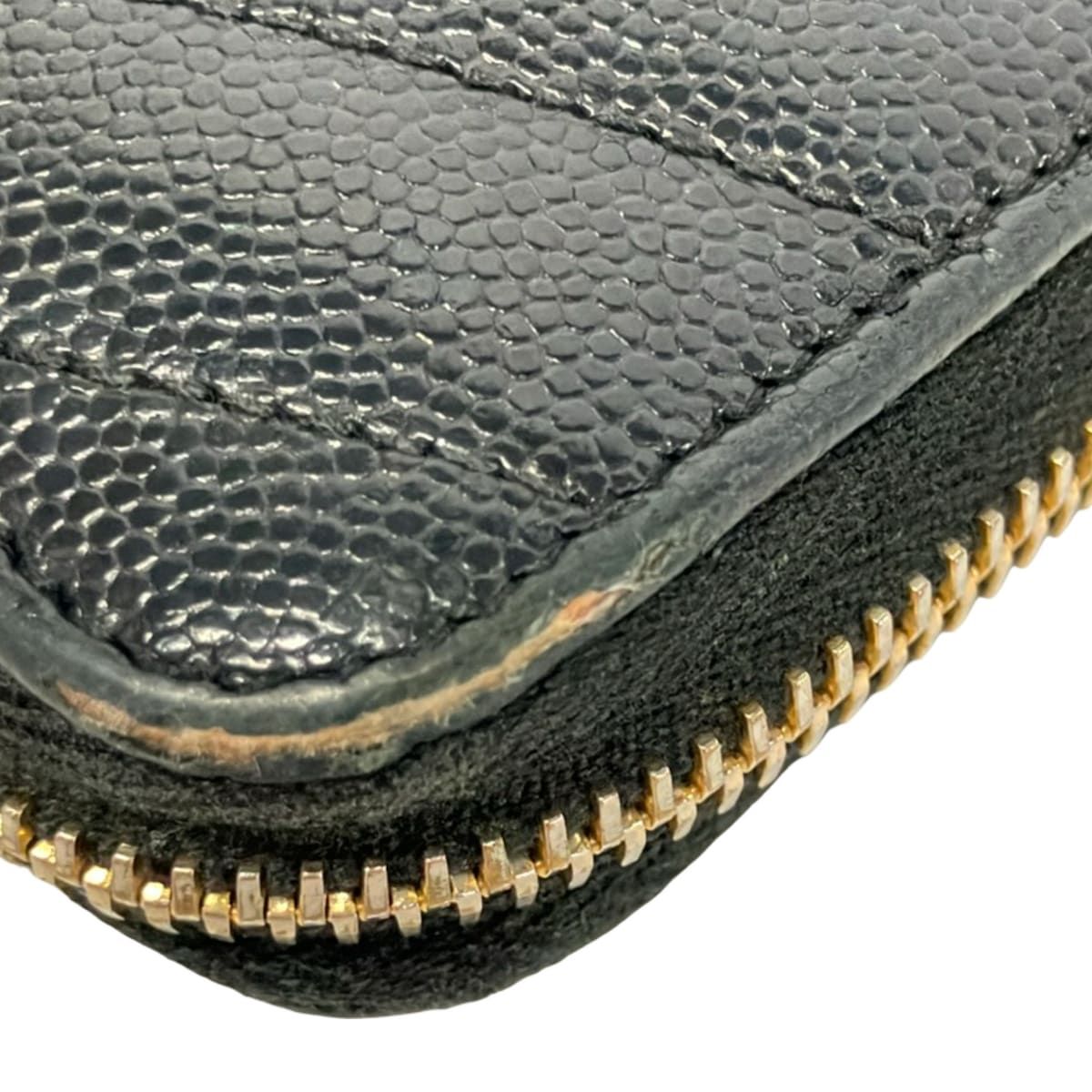 Saint Laurent Paris Wallet Monogram Full Zip Black Gold Zip Around — view 7