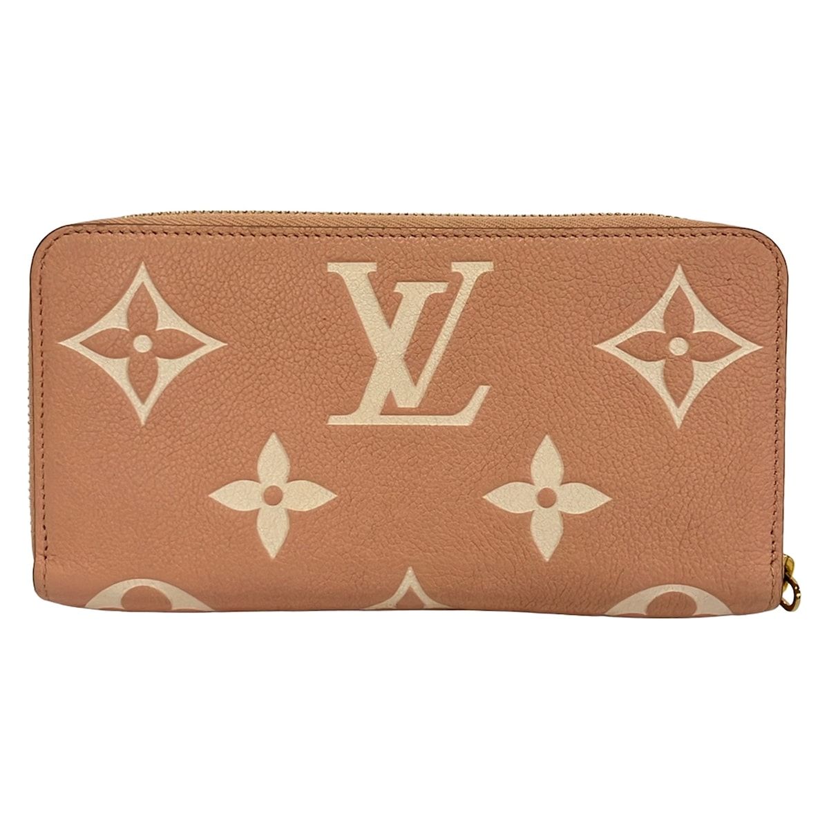 Louis Vuitton Wallet Bicolor Monogram Empreinte Zippy Rose Trianon Cream Leather — view 2